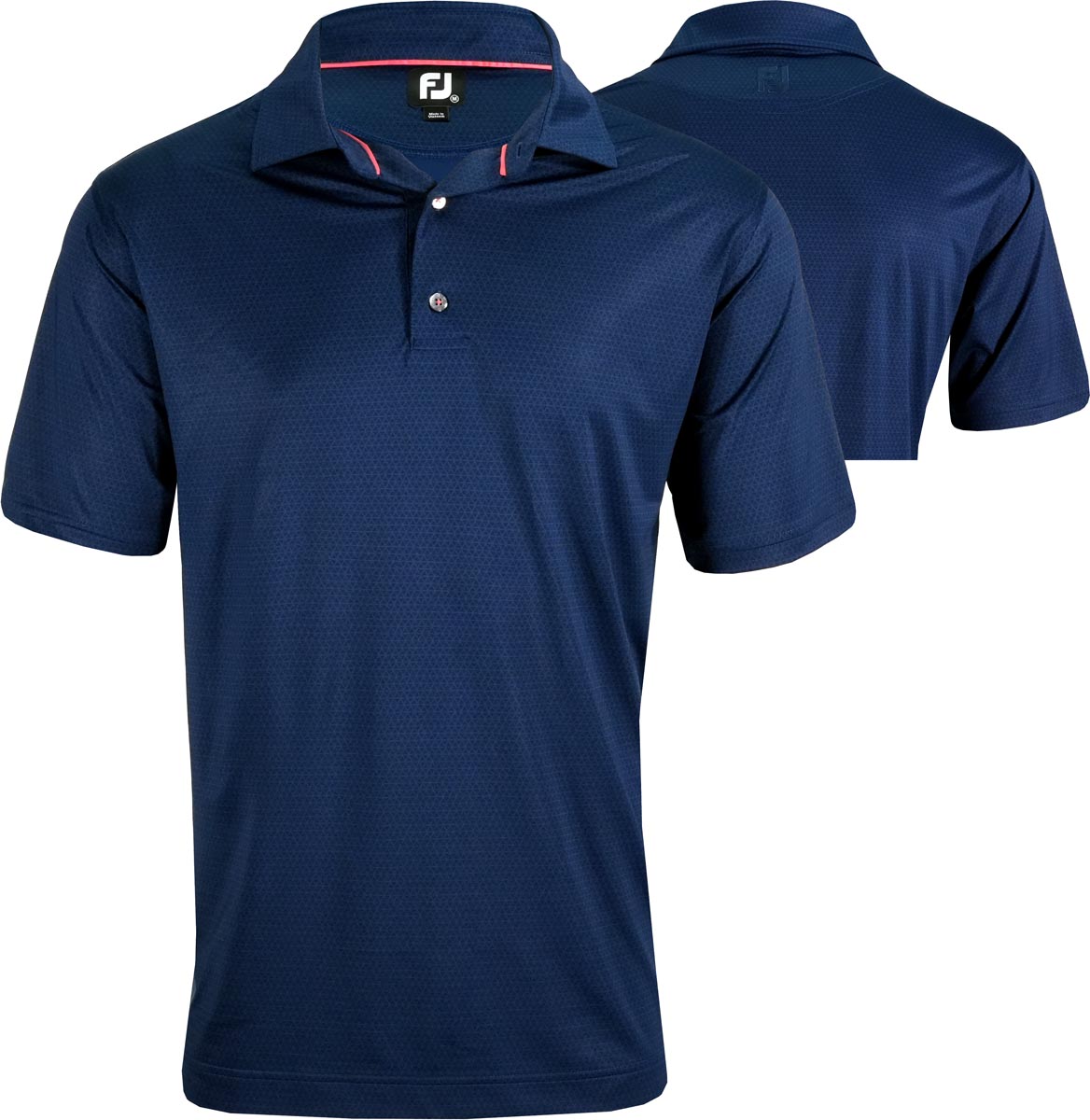 FootJoy ProDry Lisle Tonal Triangle Print Golf Shirts